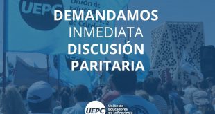 Córdoba : UEPC  demanda inmediata discusión paritaria