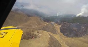 Un feroz incendio amenaza la zona de Sierras Grandes en Córdoba