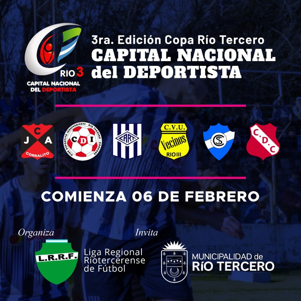 3ra. Edición Copa Río Tercero Capital Nacional del Deportista.