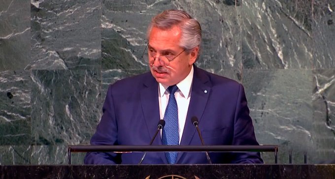 Alberto Fernández pidió en las Naciones Unidas levantar “los bloqueos” a Cuba y Venezuela
