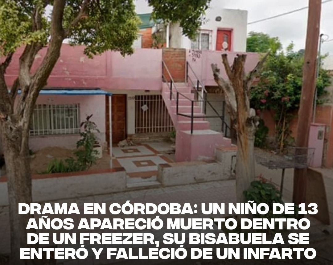 Drama en Córdoba: un niño de 13 años apareció muerto dentro de un freezer, su bisabuela se enteró y falleció de un infarto